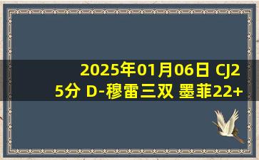 2025年01月06日 CJ25分 D-穆雷三双 墨菲22+9&伤退 库兹马28+5 鹈鹕轻取奇才